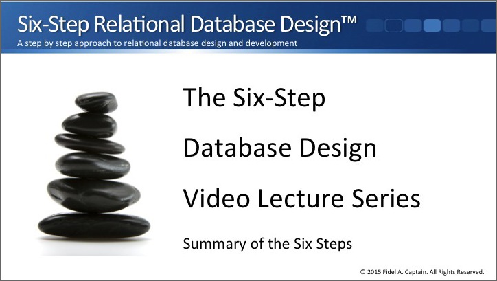 Summary of the six steps